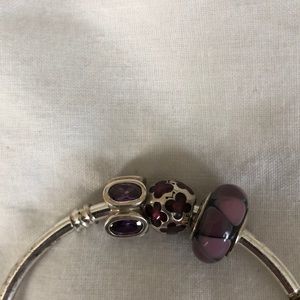 Purple Pandora Charms